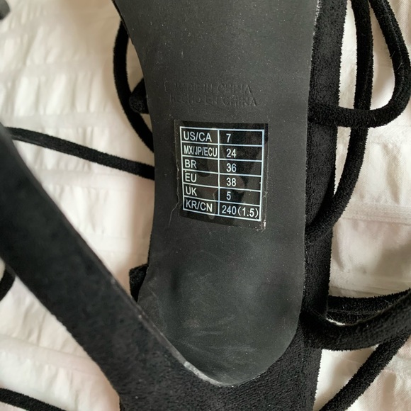 Forever 21 Lace Up Heels - Picture 3 of 4